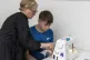 Niki Taylor fashion and textiles tutor, teaching sewing skil