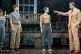 Rafe Spall, right, as Atticus Finch, with (L-R) Gwyneth Keyw