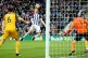 Jonny Evans heads West Brom into the lead against Brighton
