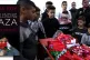 Family and friends with the body of Amjad Abu Sultan, 14, ki