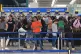 Queues in Terminal 5 at Heathrow airport, London
