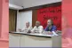 Sam Macartney (left) and Eurig Scandrett (right) at a press 