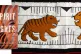 Nagaland shawl with tiger and lion motiv
