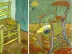 Vincent Van Gogh’s The Chair (left) and Gauguin’s Chair,