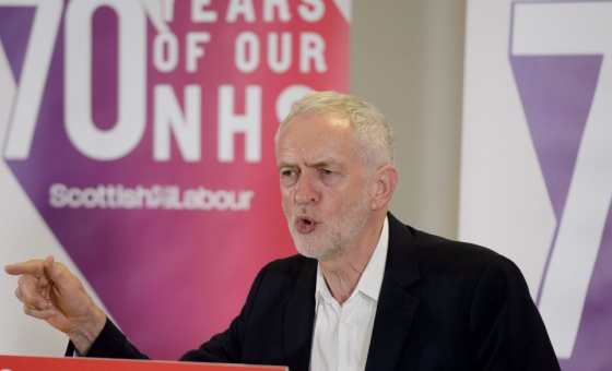 Jeremy Corbyn speaks about the NHS’s 70th birthday in Scotland