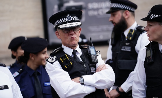 Metropolitan Police Commissioner Sir Mark Rowley in Hackney, east London, 19, 2023