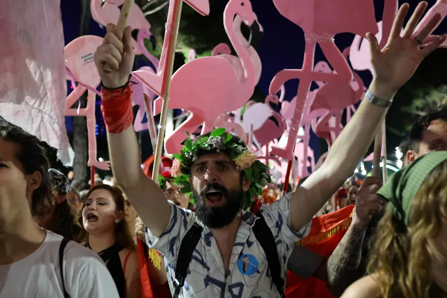 Anti-government protest hits Albania’s capital for 35th night in a row
