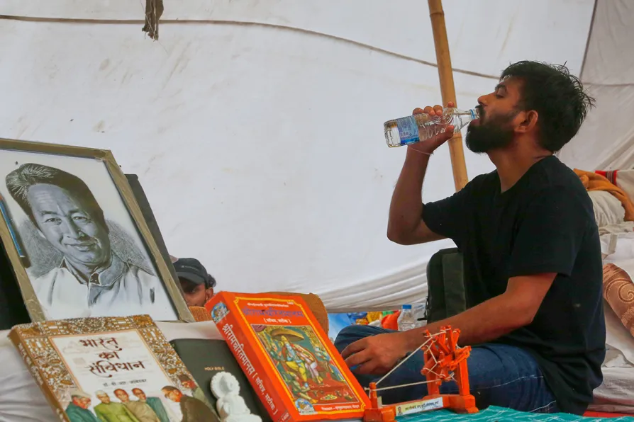 Indian activist Wangchuk ends hunger strike but ‘Cockroach’ protests continue