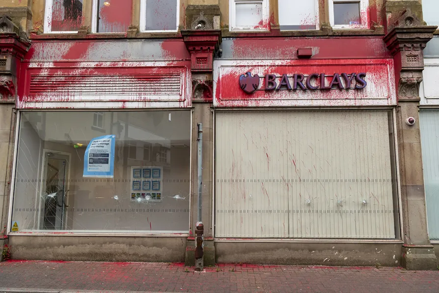 Palestine Action activists in Barclays bank attack could be jailed as terrorists